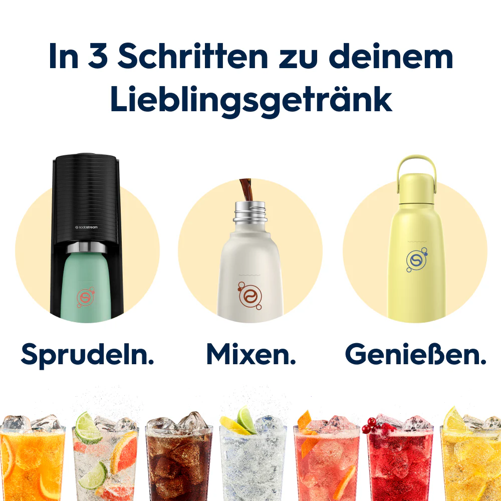 fizz & go Edelstahl Sprudlerflasche (Lemon Zest) 0,9 L, 1er-Pack - Image 6