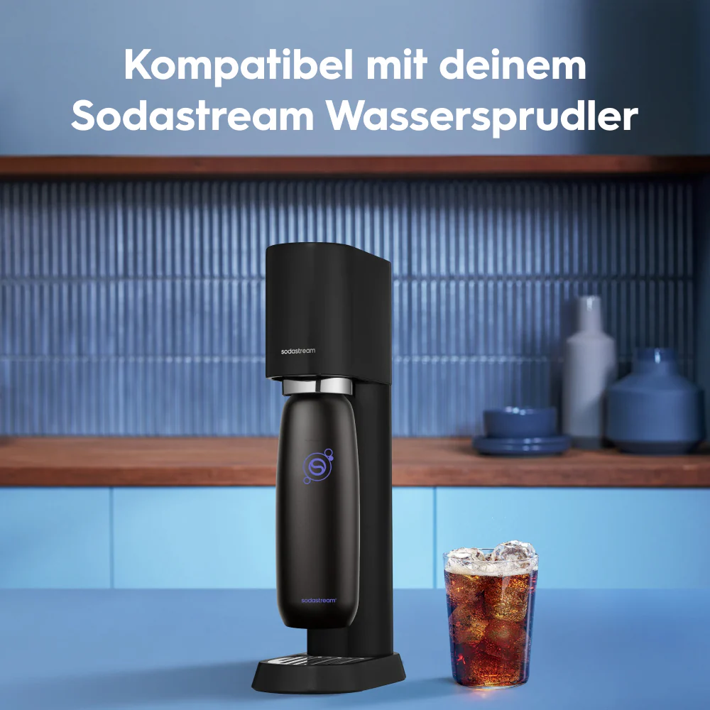 fizz & go Edelstahl Sprudlerflasche (Charcoal) 0,9 L, 1er-Pack - Image 3